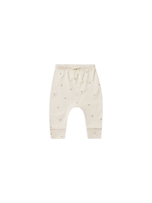 Quincy Mae Drawstring Pant Bees Natural