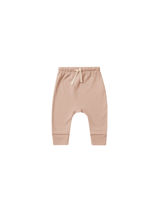 Quincy Mae Drawstring Pant Blush