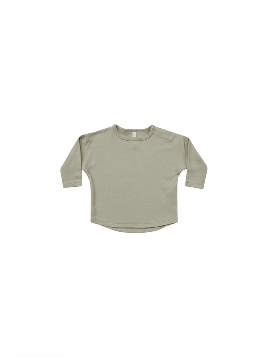 Quincy Mae Long Sleeve Tee Sage