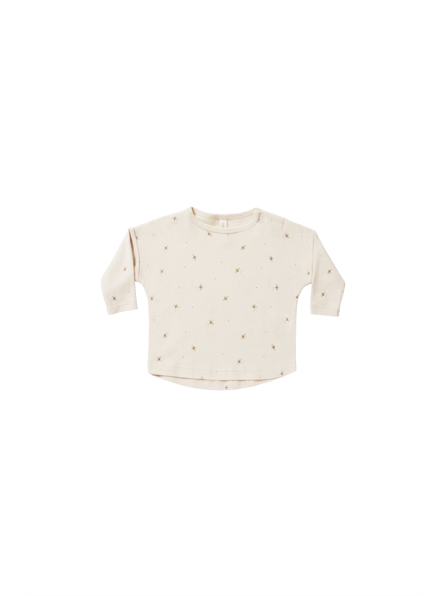 Quincy Mae Long Sleeve Tee Bees Natural