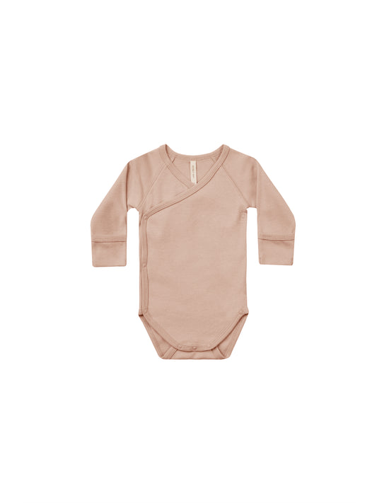 Quincy Mae Side Snap Bodysuit Blush