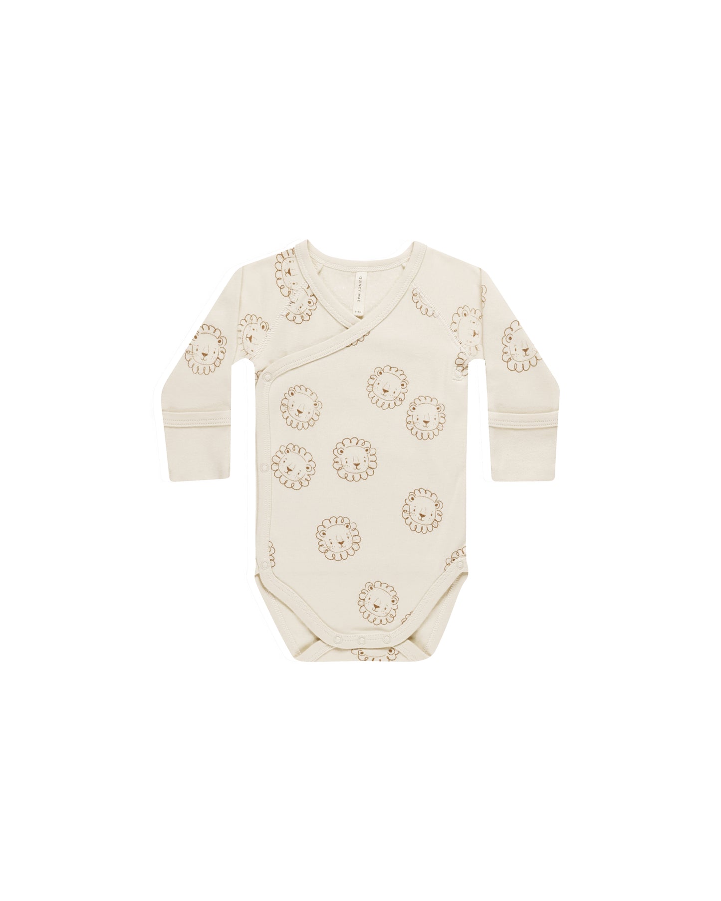 Quincy Mae Side Snap Bodysuit Lions