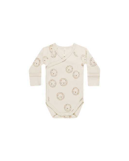 Quincy Mae Side Snap Bodysuit Lions