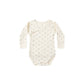 Quincy Mae Side Snap Bodysuit | Blue Ditsy