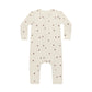 Quincy Mae Ribbed Baby Jumpsuit Mushroom