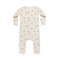 Quincy Mae Ribbed Baby Jumpsuit Mushroom