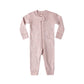Quincy Mae Zip Long Sleeve Sleeper Mauve Daisy