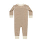 Quincy Mae Zip Long Sleeve Sleeper Cinnamon Stripe