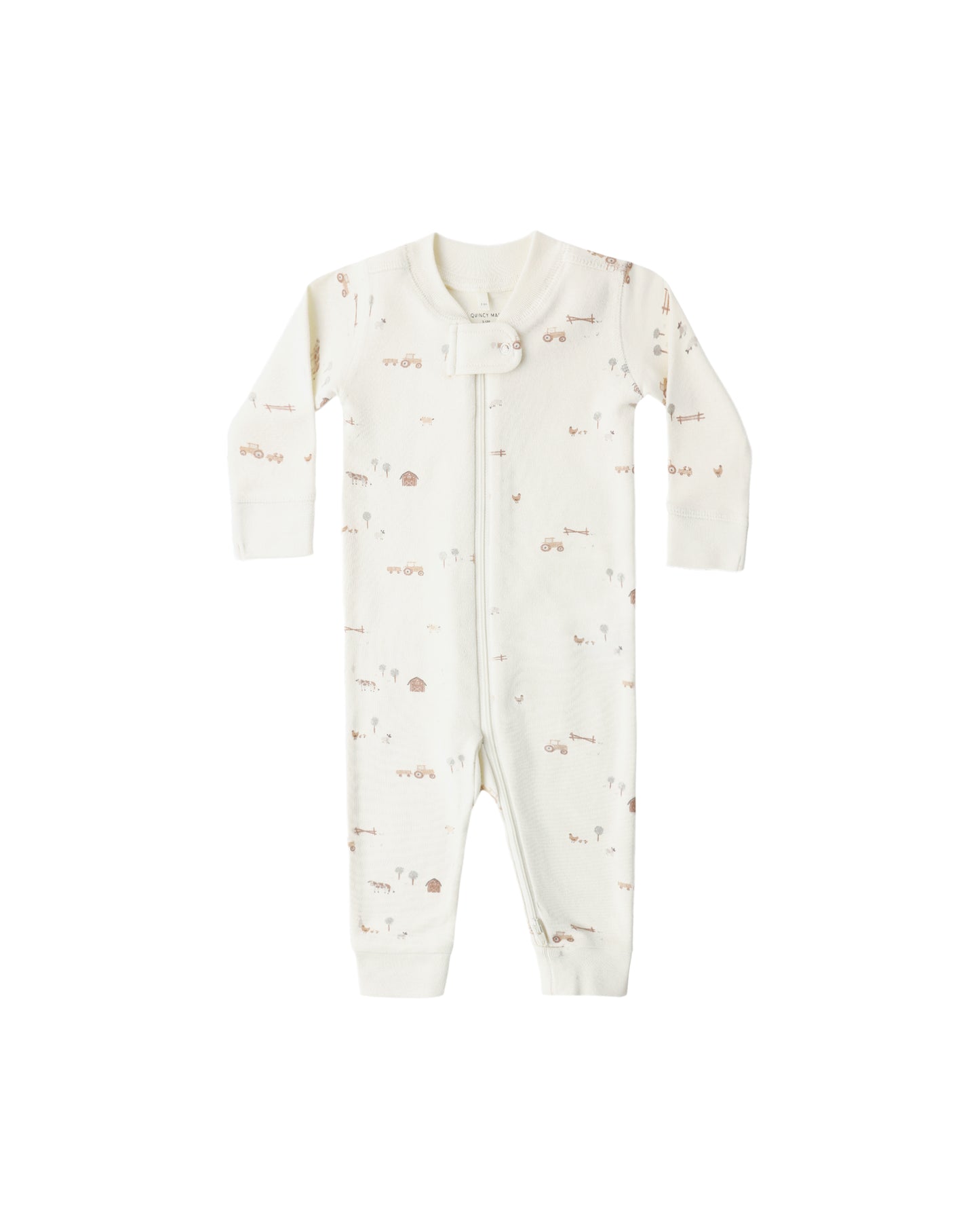 Quincy Mae Zip Long Sleeve Sleeper Farm