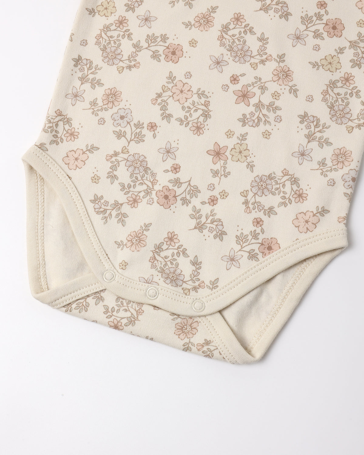 Quincy Mae Jersey Bodysuit, 2 Pack | Floral Vine + Dusty Rose