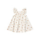 Quincy Mae Ruffle Swing Dress Snails Ivory