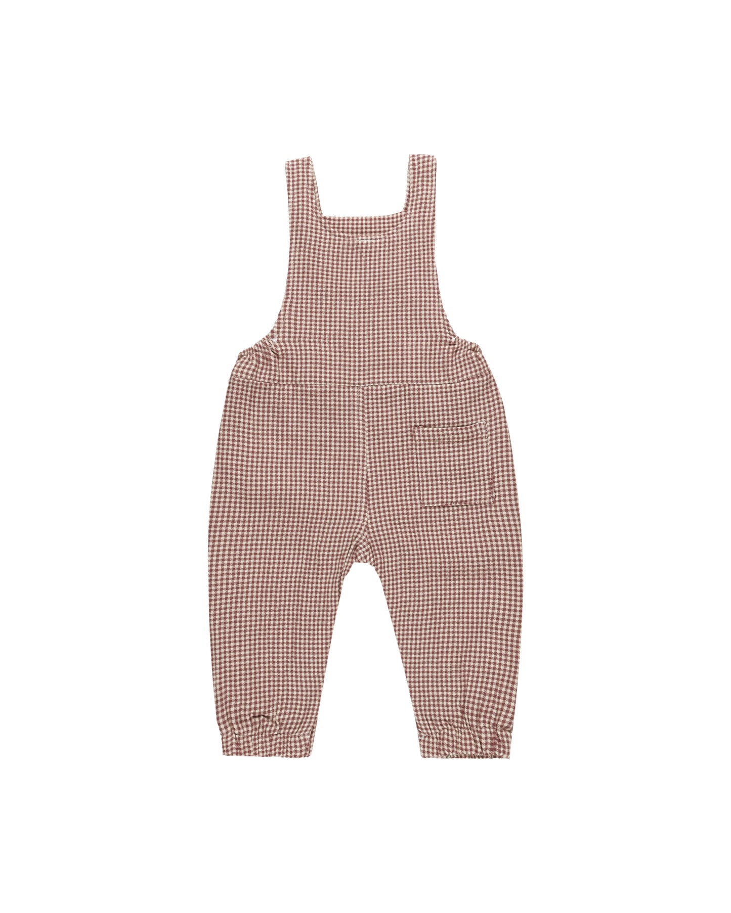 Quincy Mae Overall Plum Gingham