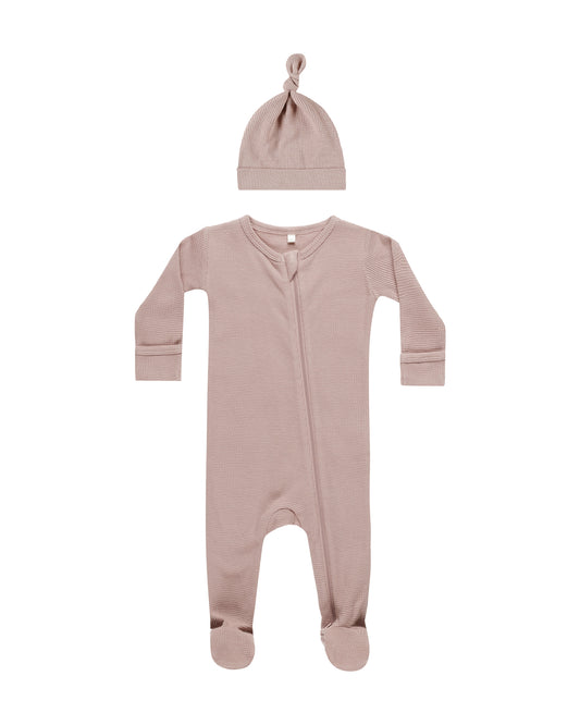 Quincy Mae Waffle Sleep Set Mauve