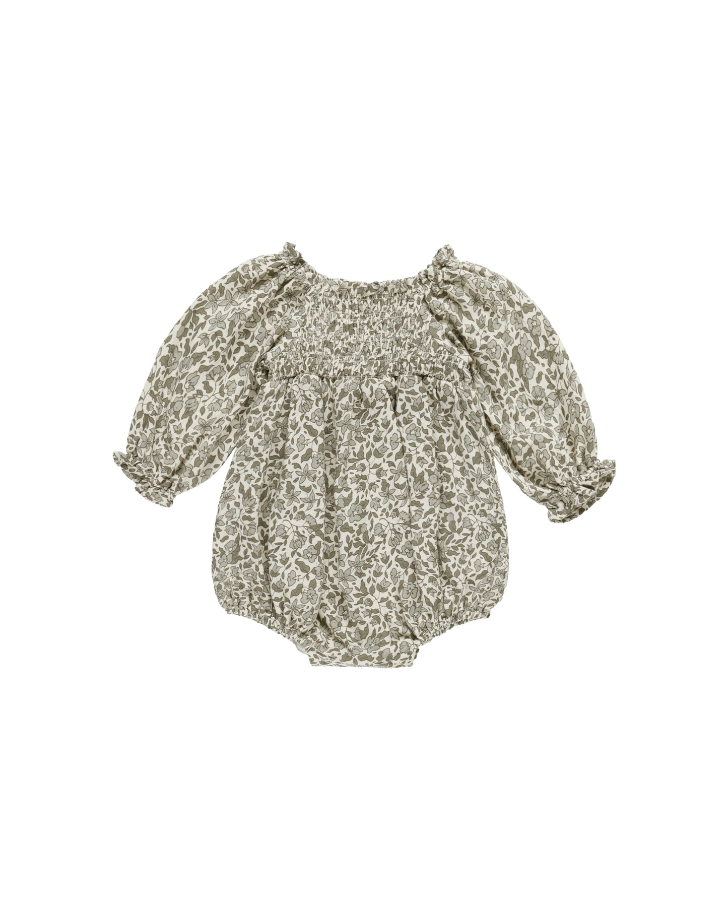 Quincy Mae Eden Romper Green Garden