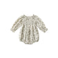 Quincy Mae Eden Romper | Green Floral *Pre-Order*