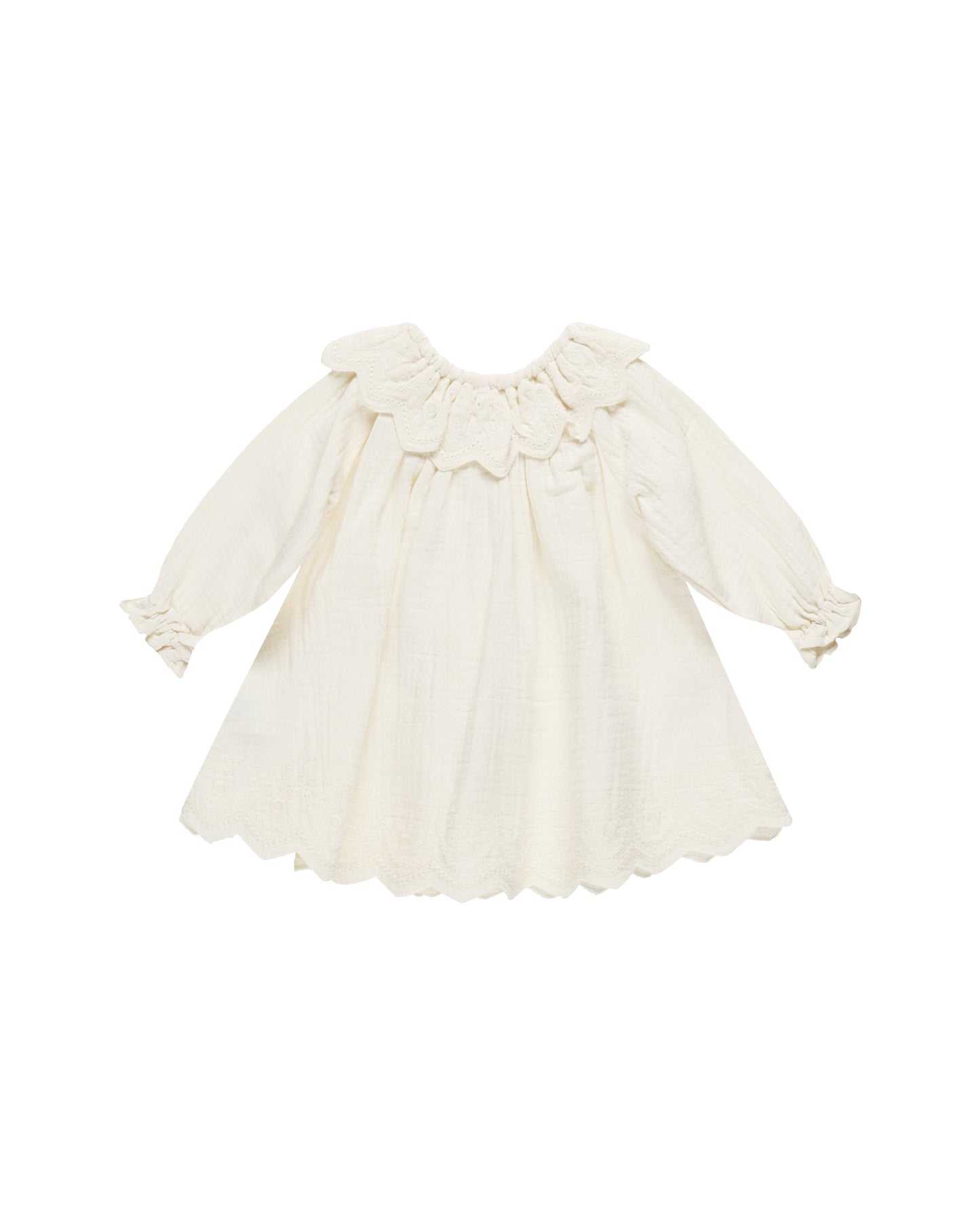 Quincy Mae Long Sleeve Isla Dress Ivory