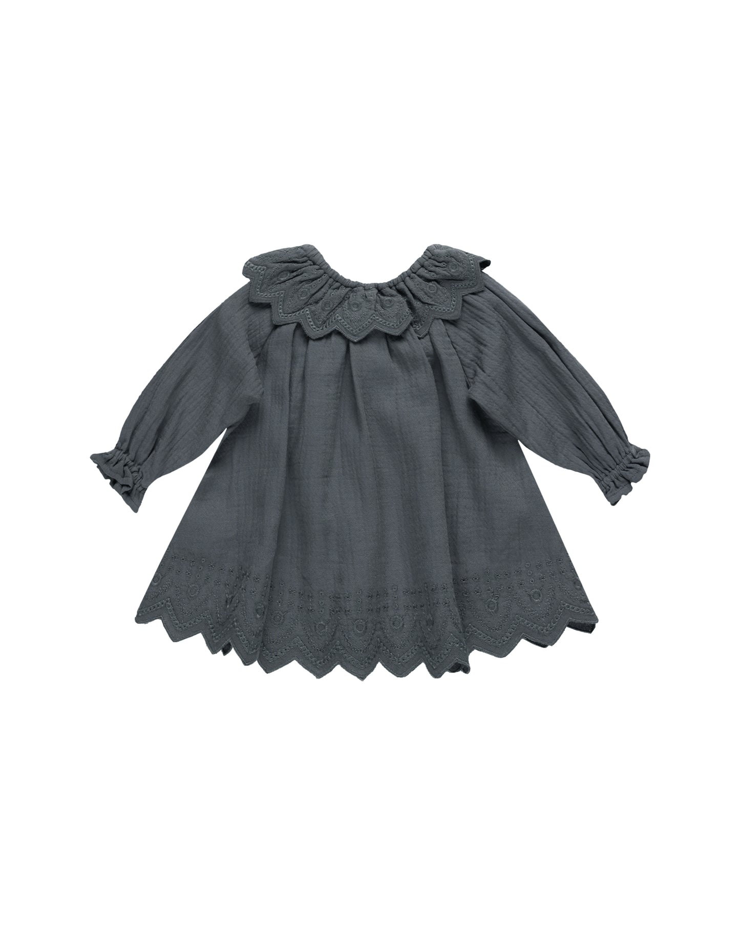 Quincy Mae Long Sleeve Isla Dress Indigo