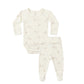 Quincy Mae Side Snap Bodysuit + Pant Set | Bunnies*Pre-Order*