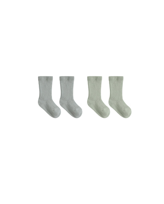 Quincy Mae Socks Set | Fern & Steel Blue *Pre-Order*