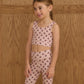 Rylee + Cru Swift Sports Bra | Blush Fleur *Pre-Order*
