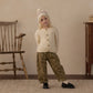 Rylee + Cru Barrel Pant Embroidered Daisies Olive
