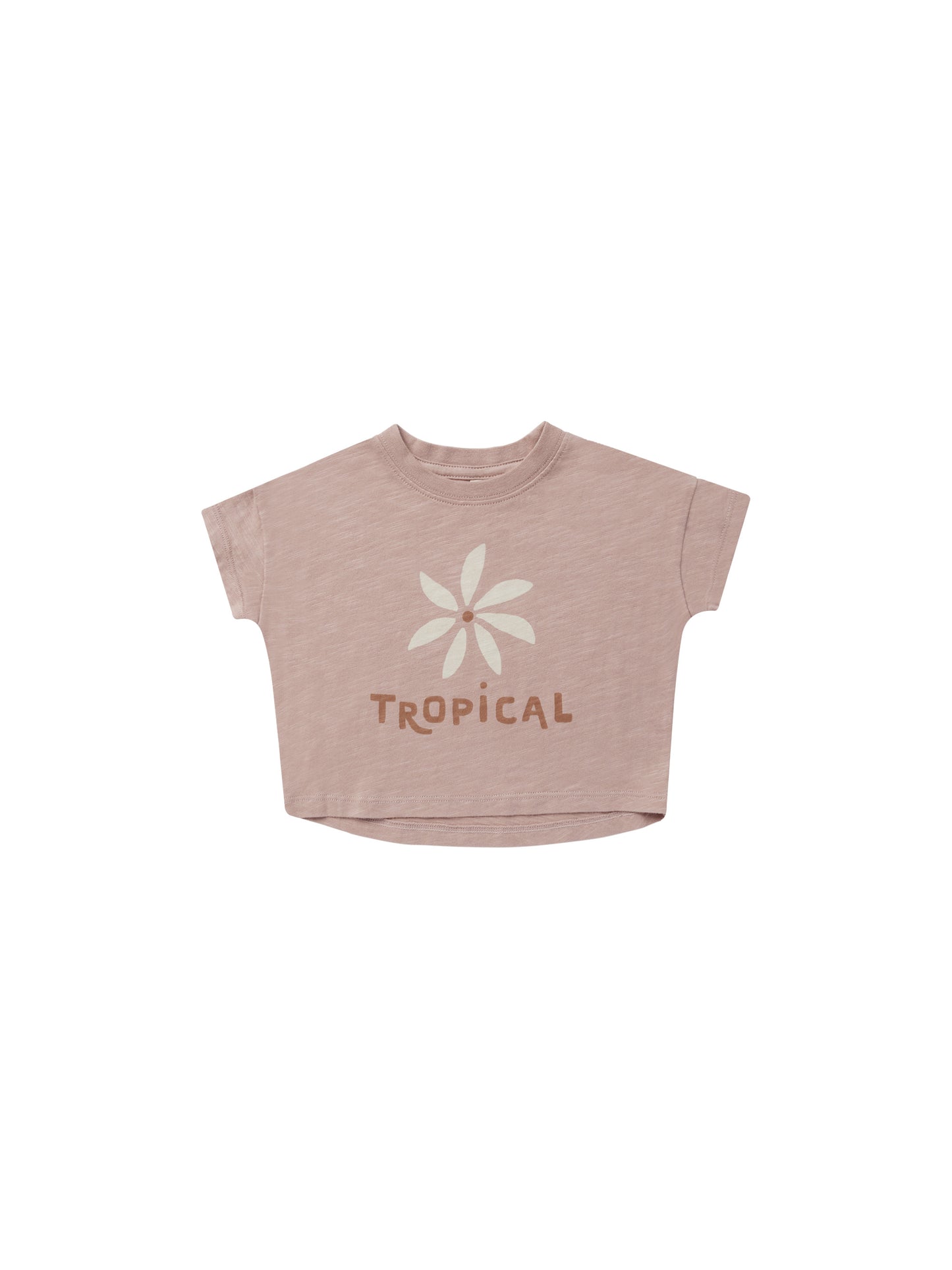 Rylee & Cru Boxy Tee Tropical Mauve