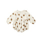 Rylee + Cru Long Sleeve Bubble Romper | Golden Apples