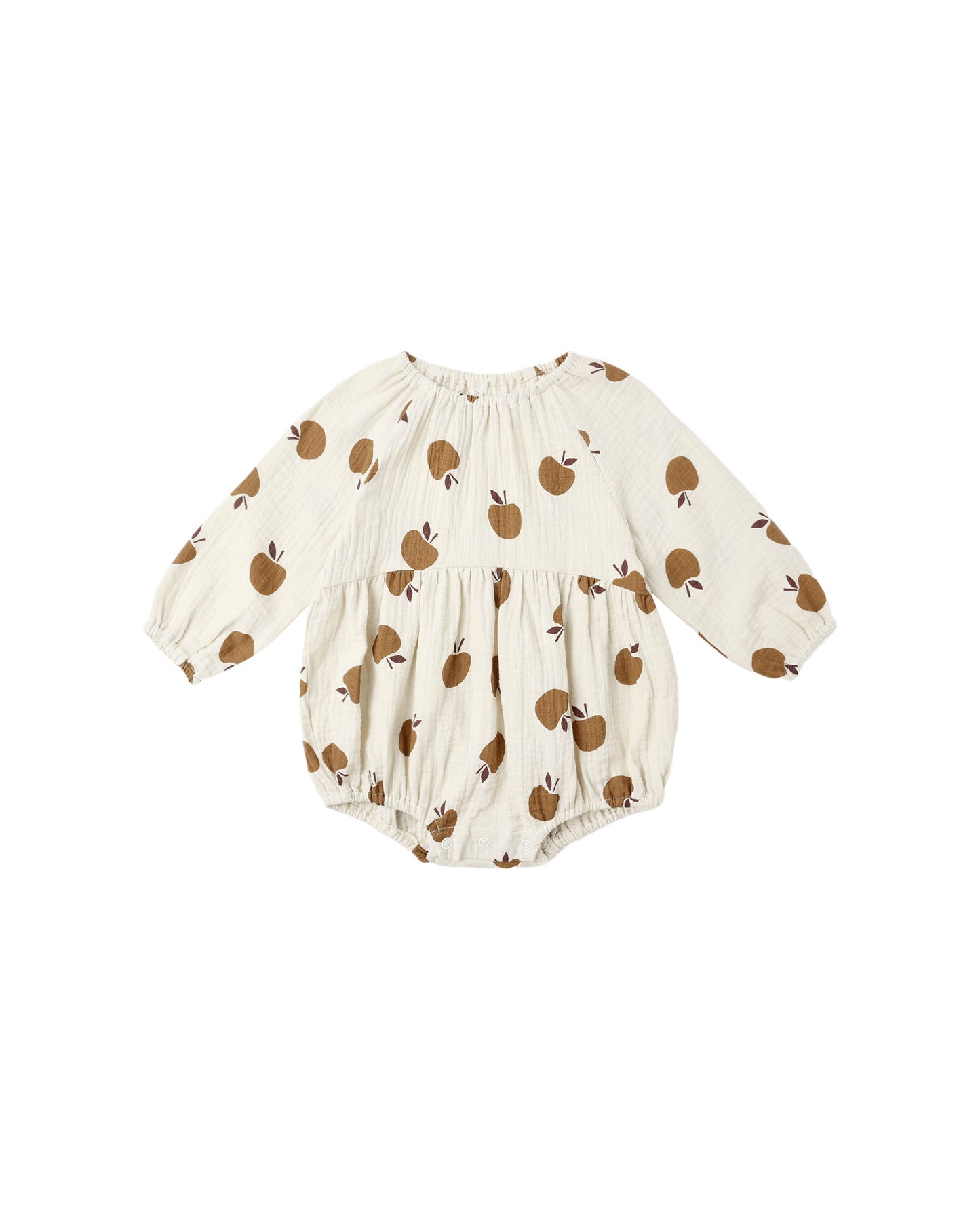 Rylee + Cru Long Sleeve Bubble Romper | Golden Apples