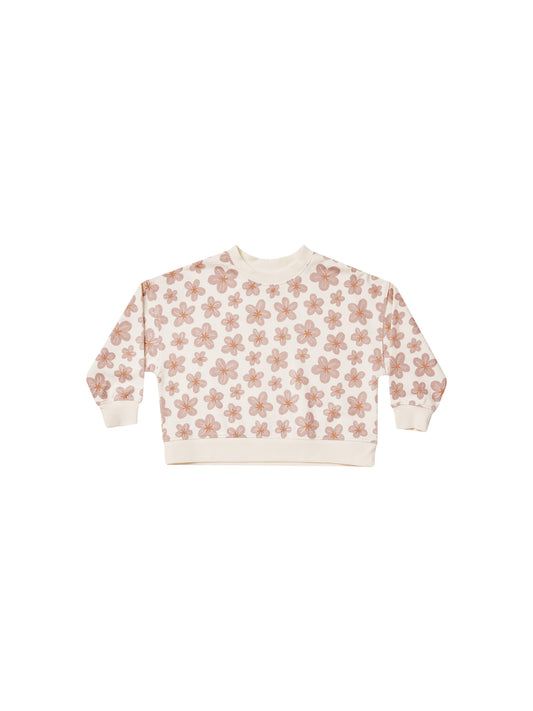 Rylee & Cru Boxy Pullover Hibiscus