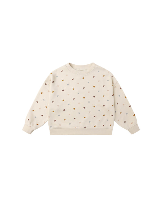 Rylee + Cru Boxy Pullover Hearts