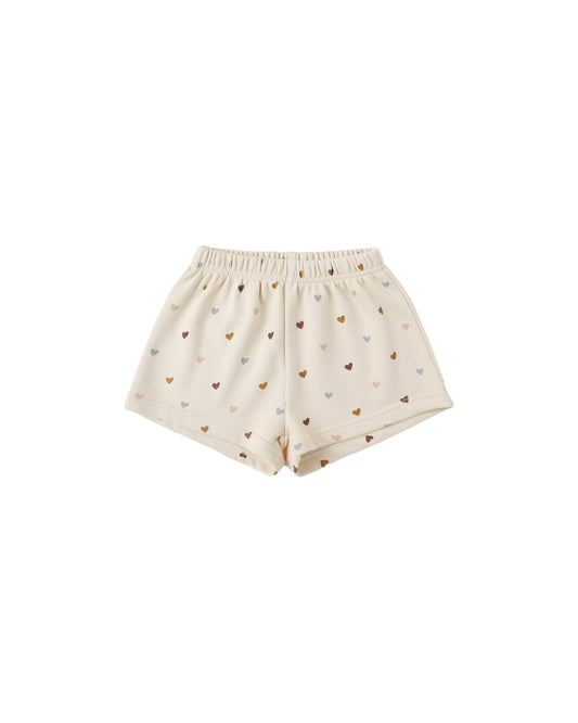 Rylee + Cru Track Shorts Hearts
