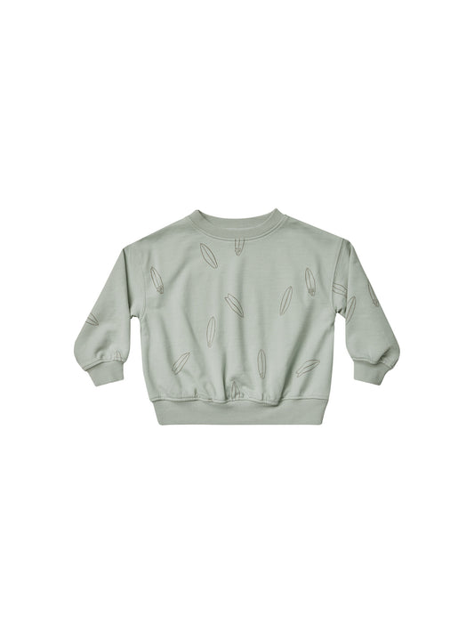 Rylee & Cru Sweatshirt Surfboard Seafoam