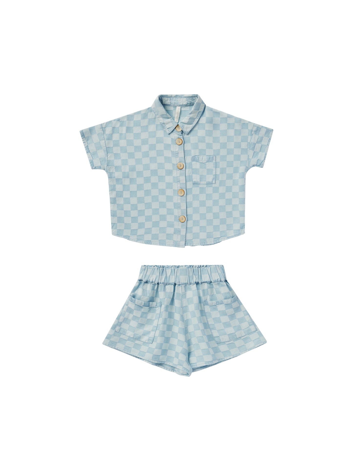 Rylee & Cru Kelli Set Blue Check