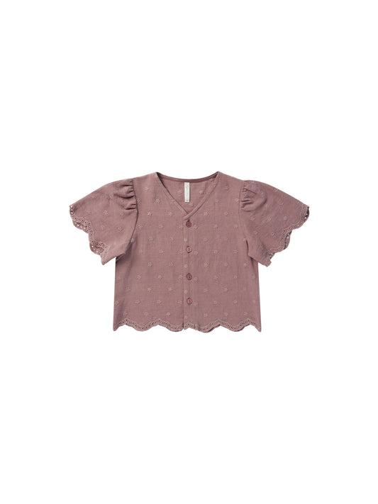 Rylee & Cru Cleo Top Daisy Mulberry