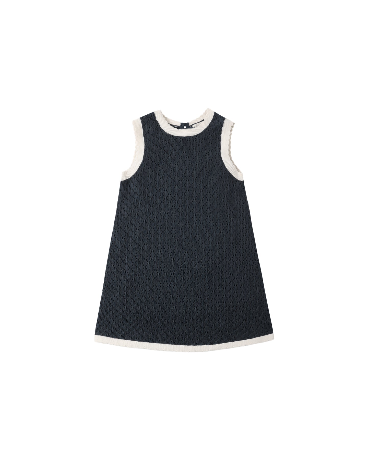 Rylee + Cru Crochet Tank Mini Dress Navy