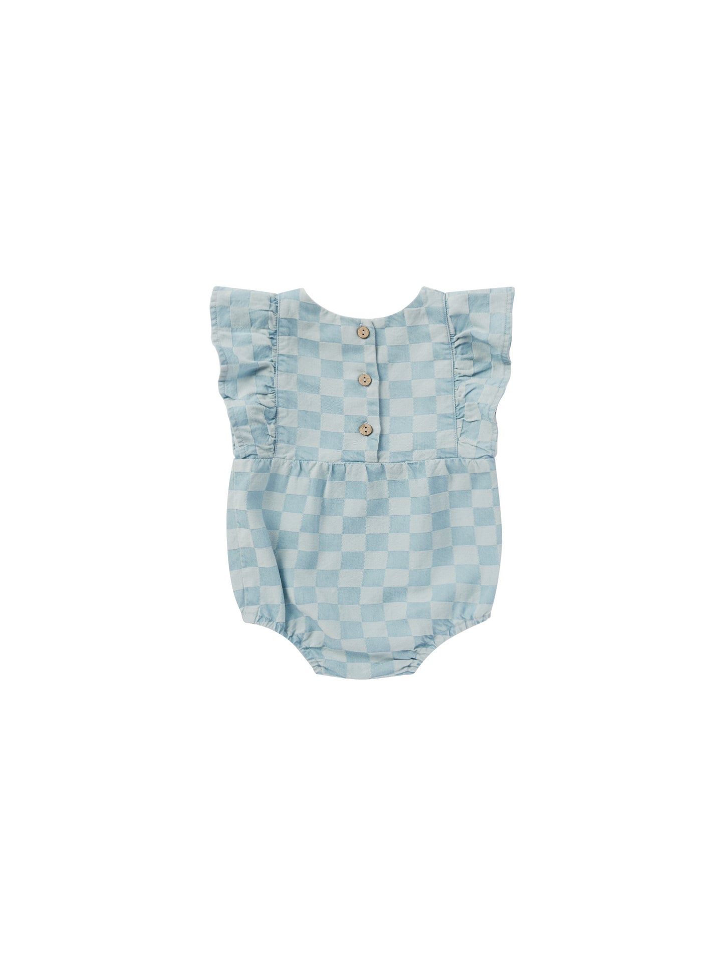 Rylee & Cru Kalea Romper Blue Check