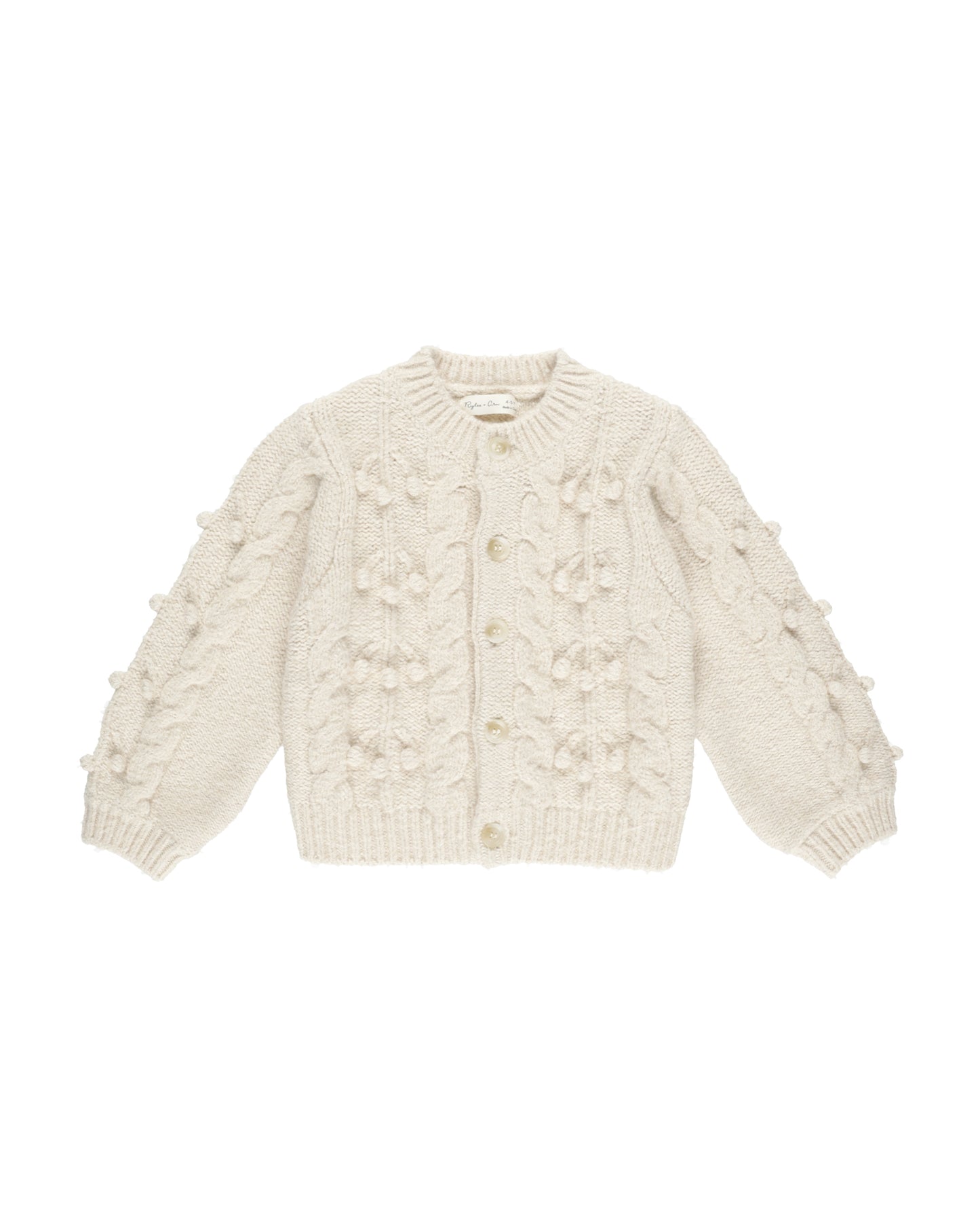 Rylee & Cru Bobble Cardigan Natural