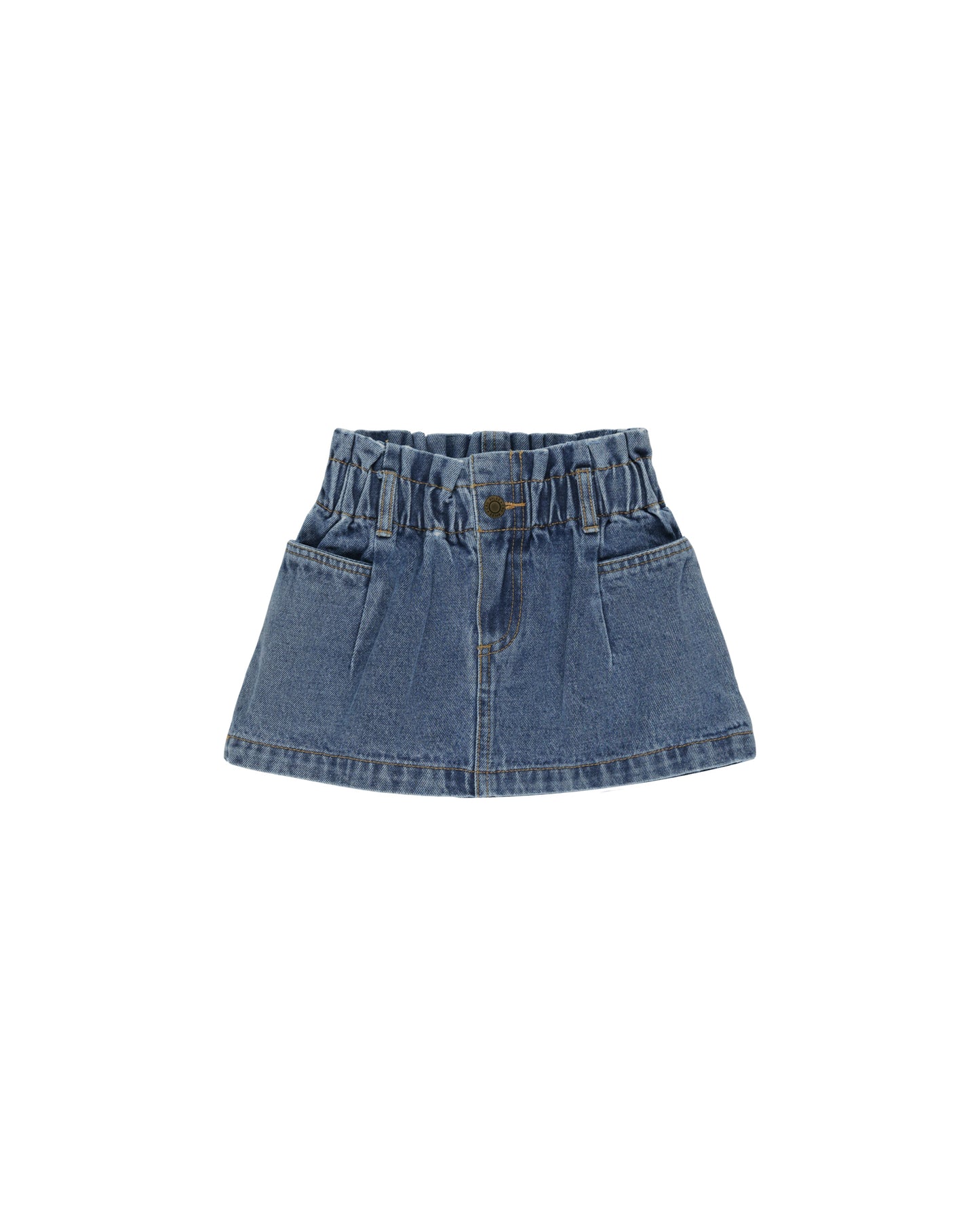 Rylee & Cru Denim Mini Skirt Indigo