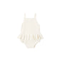 Rylee & Cru Crochet Ruffle Romper Natural
