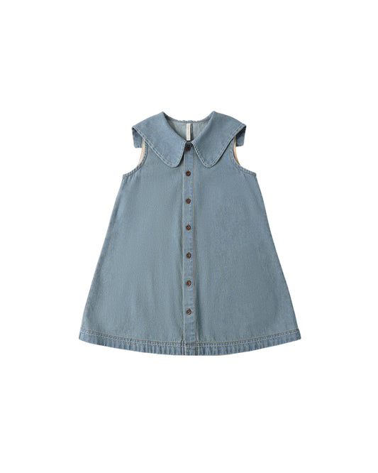 Rylee & Cru Adria Dress Washed Blue