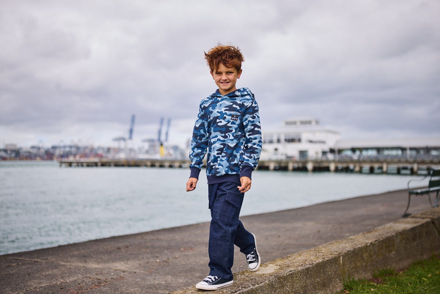 Radicool Blue Camo Hood