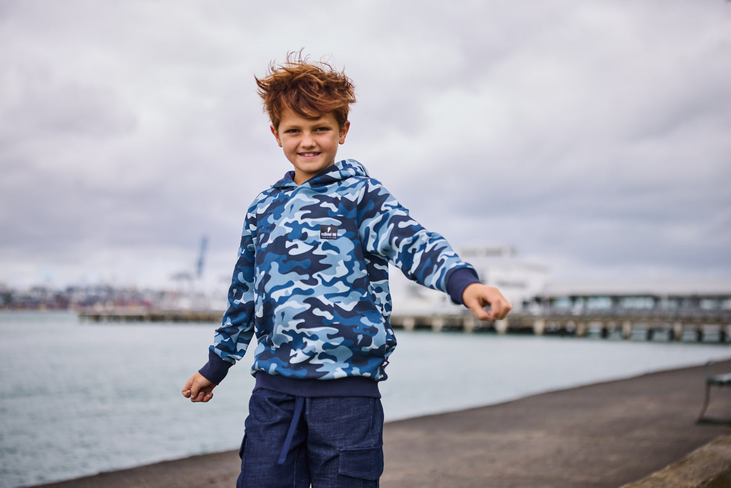 Radicool Blue Camo Hood