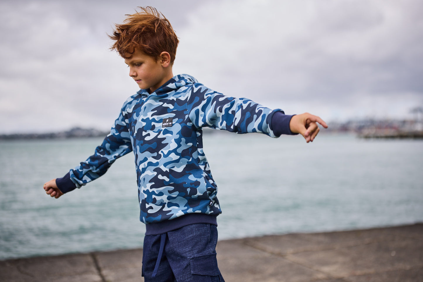 Radicool Blue Camo Hood