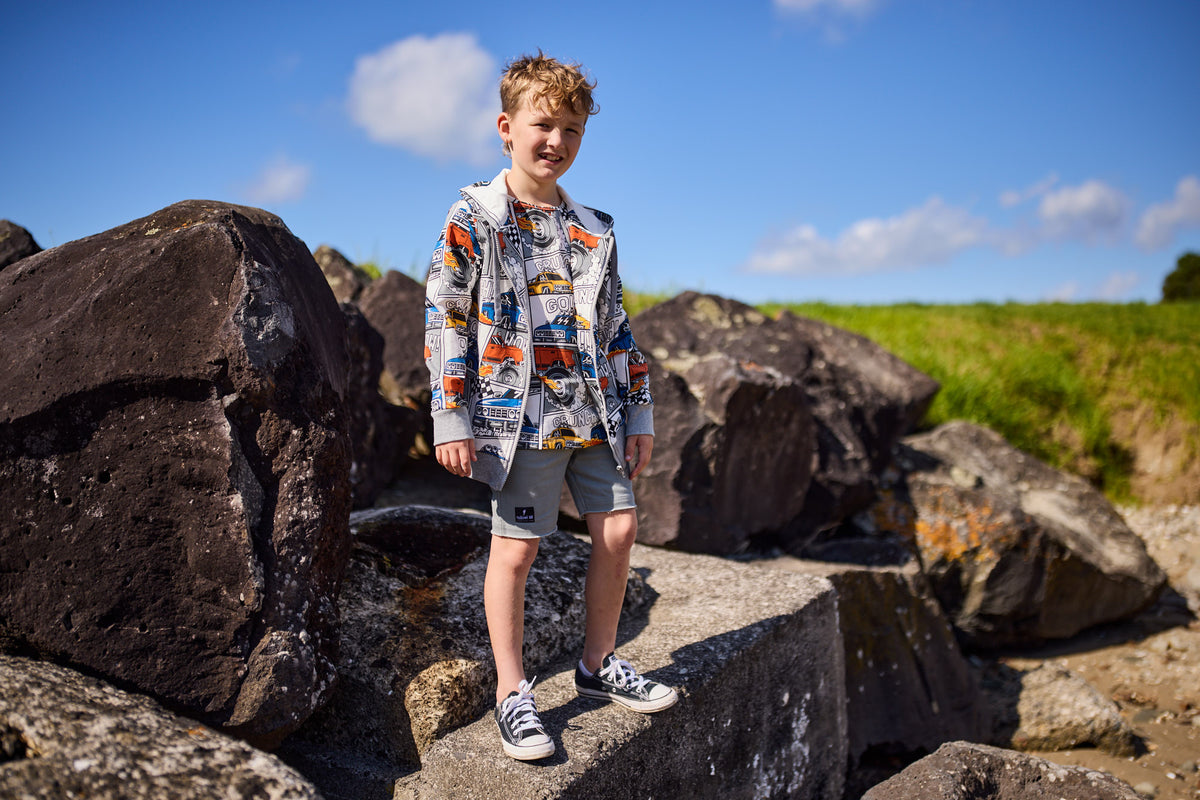 Radicool Kids Gunmetal Denim Short