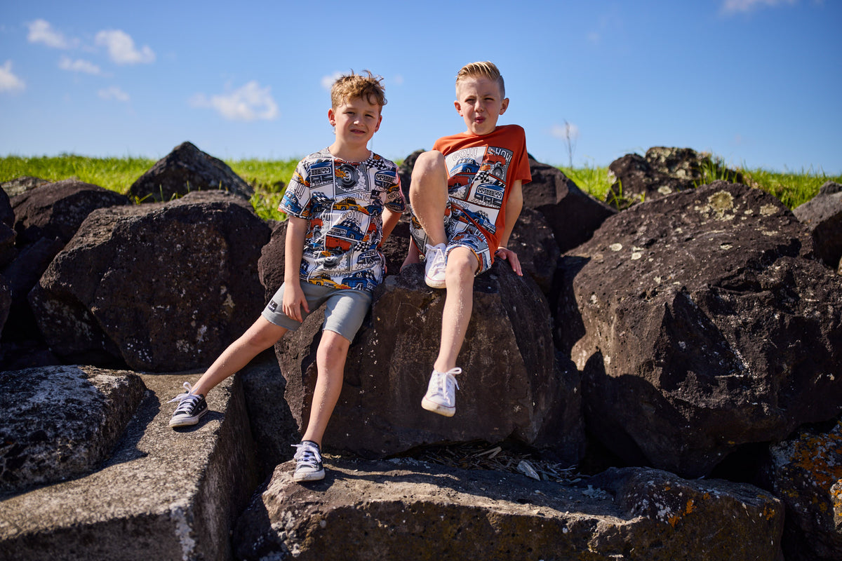 Radicool Kids Monster Trucks Short Sleeve Tee
