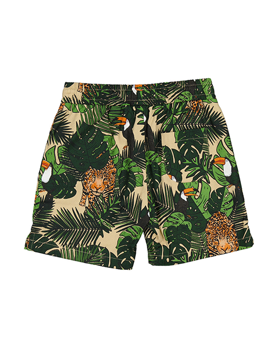 Radicool Jungle Leopard Drill Short