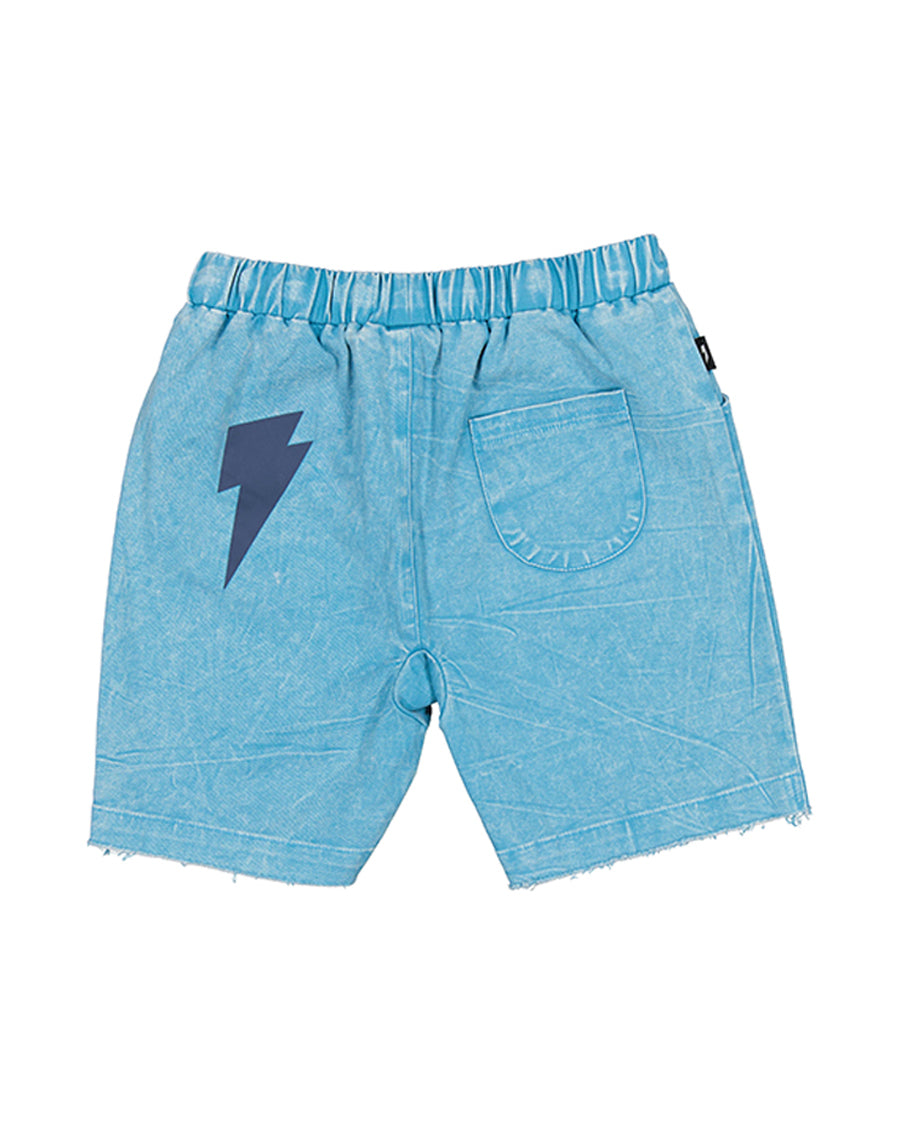 Radicool Tropical Blue Denim Shorts