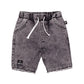Radicool Acid Wash Black Denim Short