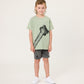 Radicool Acid Wash Black Denim Short