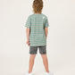 Radicool Acid Wash Black Denim Short